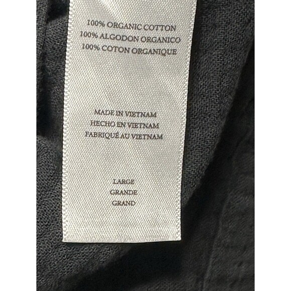 NWT Rails Size L Miley Black Ruffle Sleeve Gauze Blouse Top $158 - Picture 9 of 10